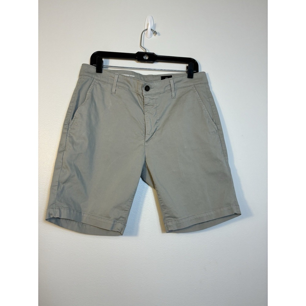 Adriano Goldschmidt The Wonder Short Men's Sz 33 Chino Light Gray 9" Inseam
